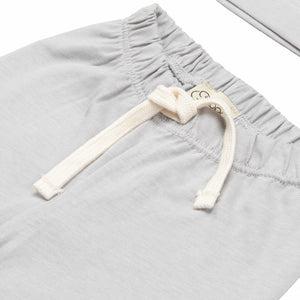 Organic Cotton Fabric Baby and Kids Bottom and Top Set Gray - EFENDINA PAZAR - BABOO - 8691810022898