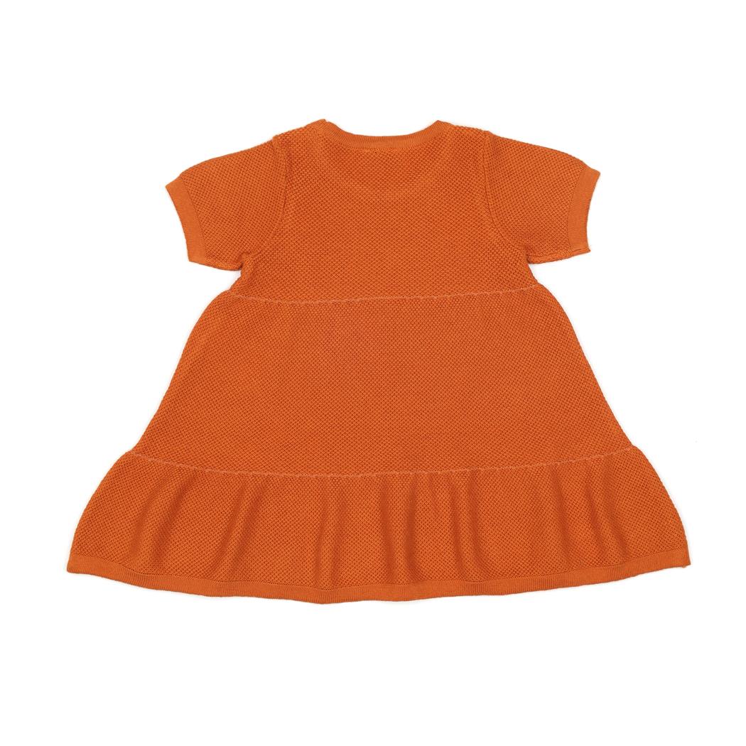 Organic Cotton Summer, Spring Baby Dress Cinnamon - EFENDINA PAZAR - BABOO - 8691810023680