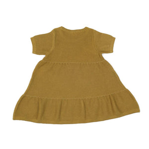 Organic Cotton Summer, Spring Baby Dress Green - EFENDINA PAZAR - BABOO - 8682291516983