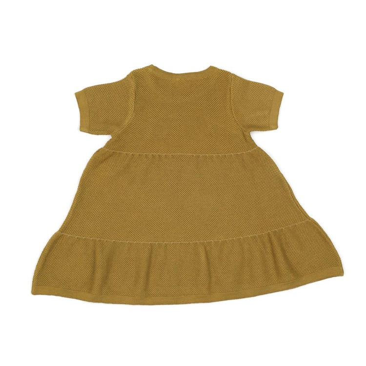 Organic Cotton Summer, Spring Baby Dress Green - EFENDINA PAZAR - BABOO - 8682291516983