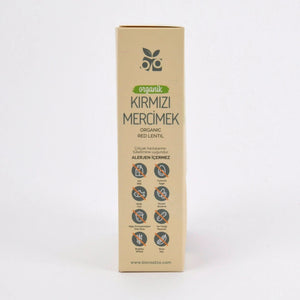 Organic Gluten - Free and Vegan Artisan Bronze Mold Red Lentil Fusilli 200 g - EFENDINA PAZAR - BIOROOTZO - 