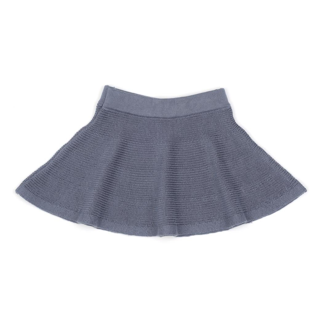 Organic Cotton Baby and Kids Knitted Skirt Blue
