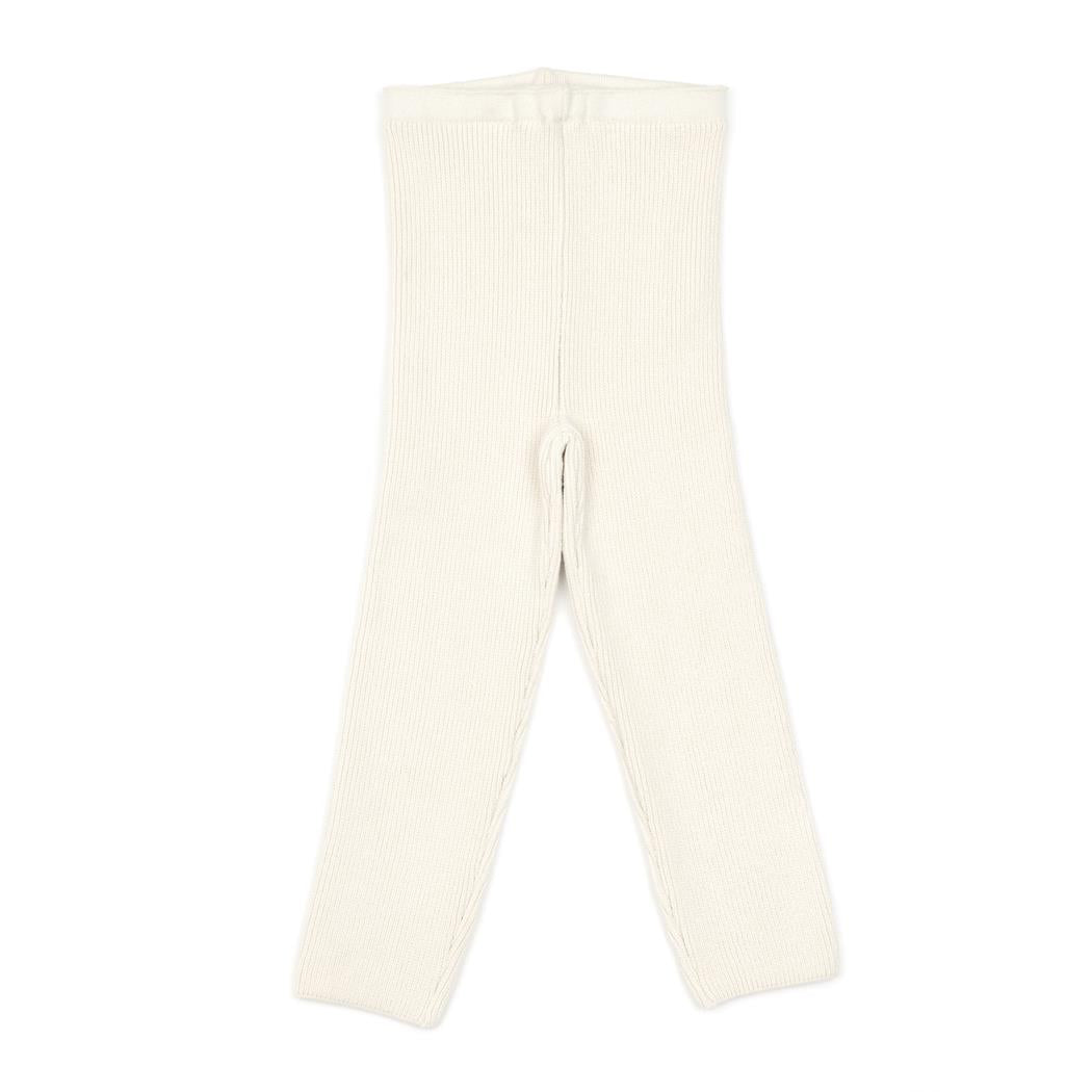 Organic Cotton Baby and Children Knitted Pants Leggings Cream
