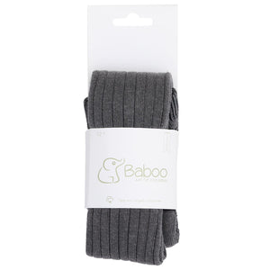 Pantyhose Organic Cotton Baby and Kids Socks Gray - EFENDINA PAZAR - BABOO - 8682291510875