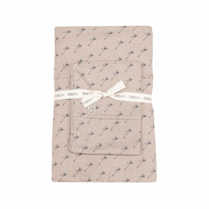 Patterned Cotton Baby Duvet Cover Set Brown - EFENDINA PAZAR - BABOO - 8691810001749