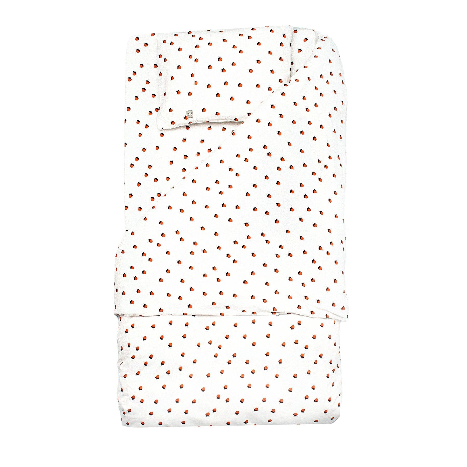 Patterned Cotton Baby Duvet Cover Set Cream - EFENDINA PAZAR - BABOO - 8691810001725