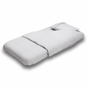 Patterned Cotton Baby Duvet Cover Set Gray - EFENDINA PAZAR - BABOO - 8691810001756