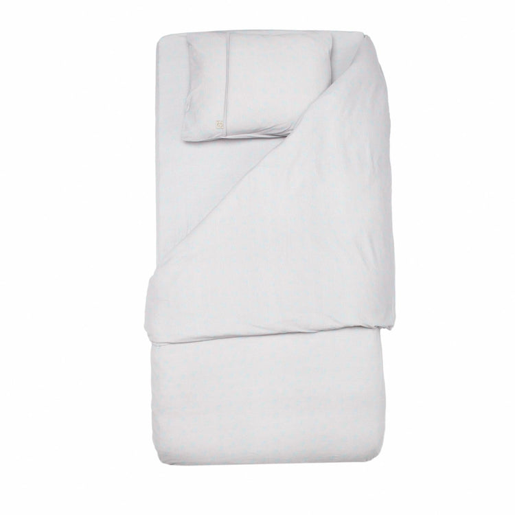 Patterned Cotton Baby Duvet Cover Set Gray - EFENDINA PAZAR - BABOO - 8691810001756