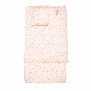 Patterned Cotton Baby Duvet Cover Set Pink - EFENDINA PAZAR - BABOO - 8691810001732