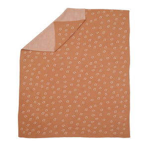 Patterned Organic Cotton Baby Blanket Brown - EFENDINA PAZAR - BABOO - 8682291516143