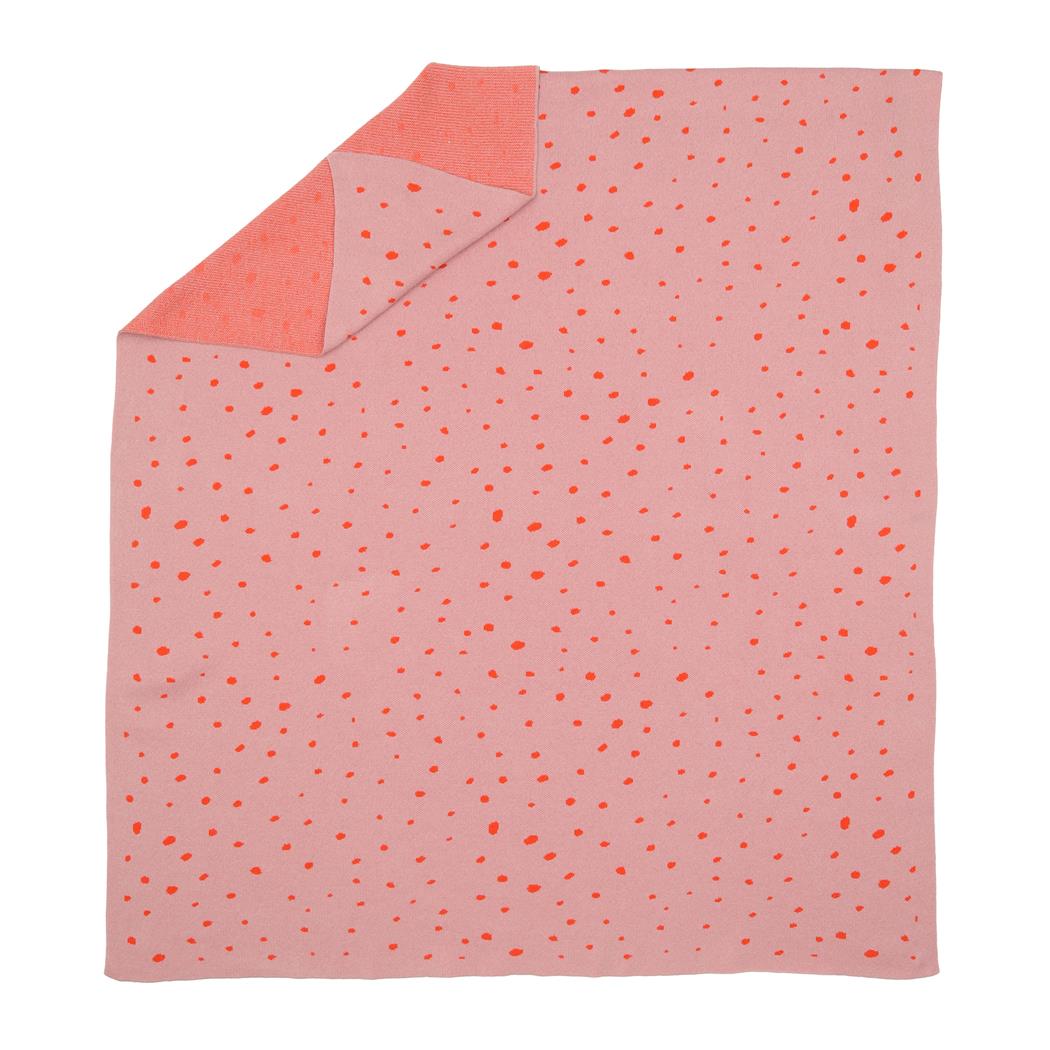 Patterned Organic Cotton Baby Blanket Pink - EFENDINA PAZAR - BABOO - 8682291515429