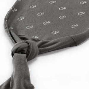 Patterned Organic Cotton Baby Swaddle Blanket Gray - EFENDINA PAZAR - BABOO - 8691810001138