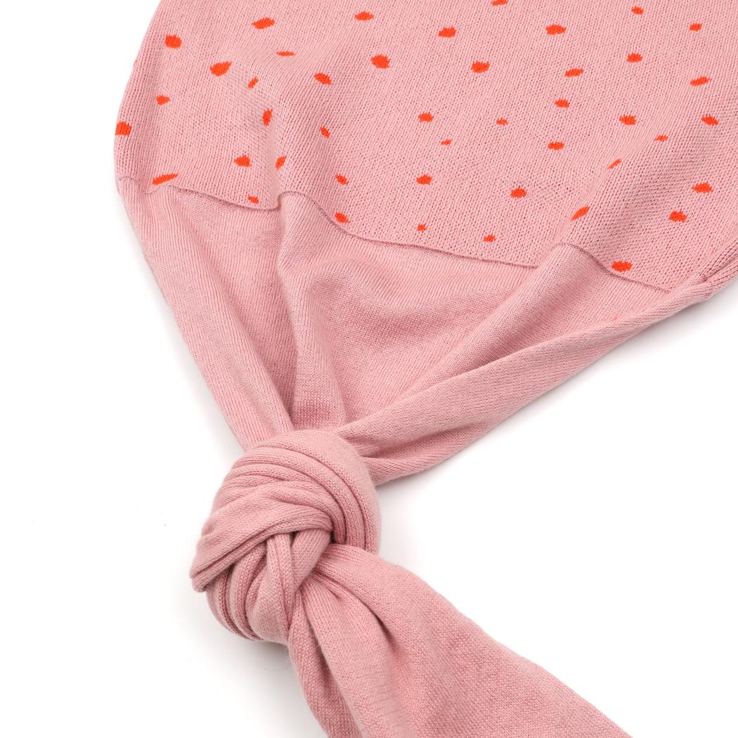 Patterned Organic Cotton Baby Swaddle Blanket Pink - EFENDINA PAZAR - BABOO - 8682291515382