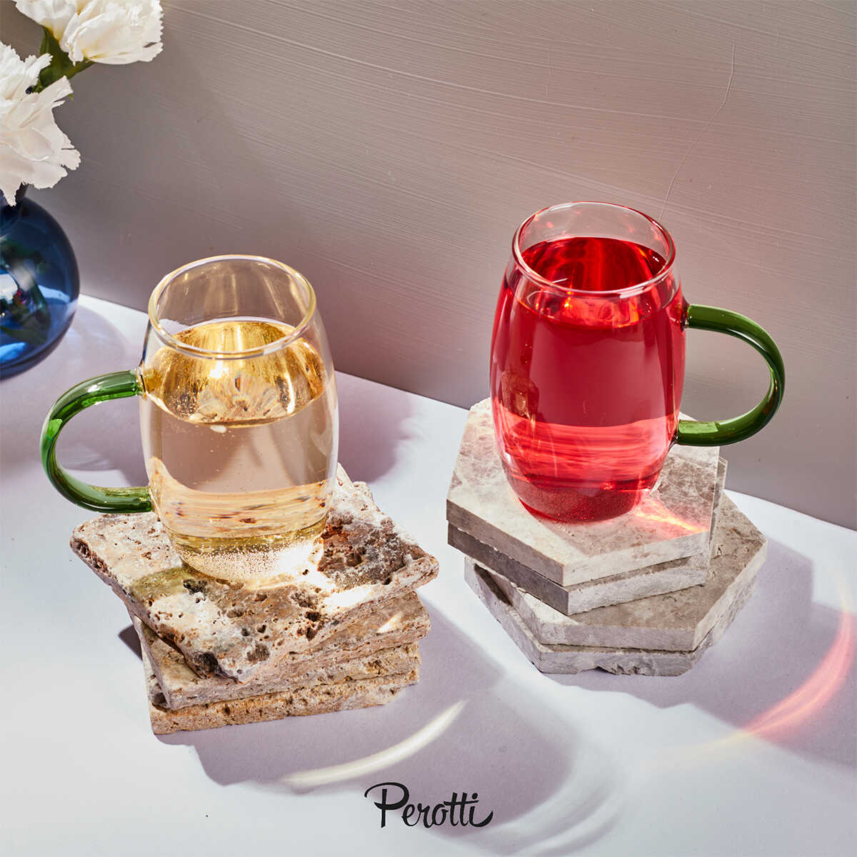 Perotti Adai Brosilicate 2 Piece Mug 300 ml - EFENDINA PAZAR - PEROTTI - 8680530410733