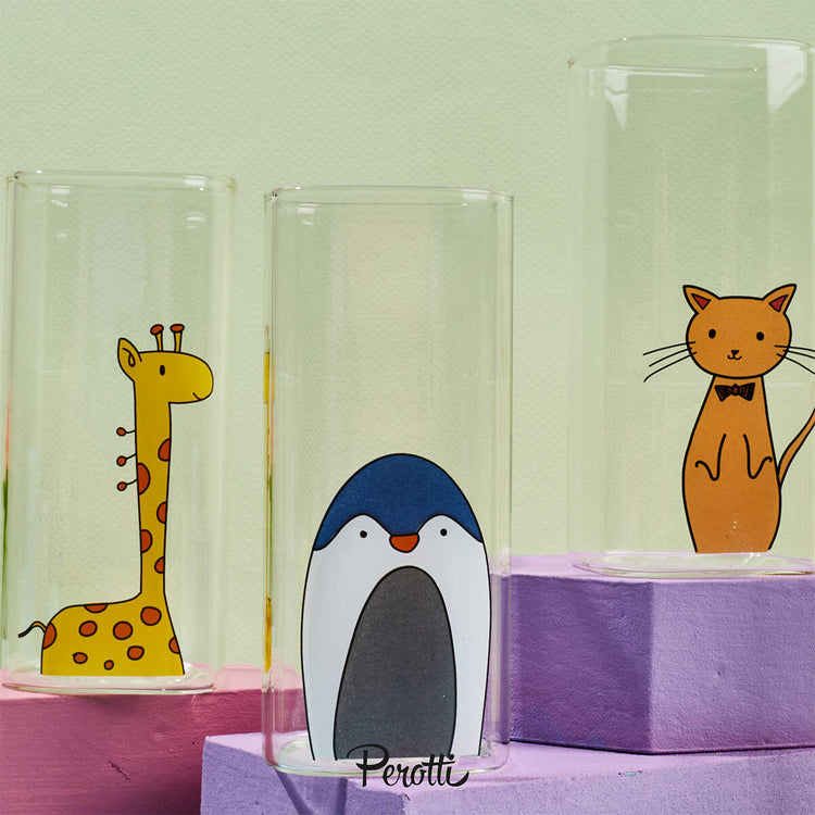 Perotti Animals 6 Piece Glass Set 400 ml - EFENDINA PAZAR - PEROTTI - 8680530410672
