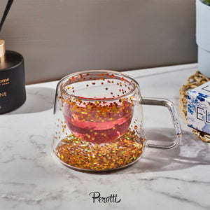 Perotti Double Stars Walled Mug 200 ml - EFENDINA PAZAR - PEROTTI - 8680530410962