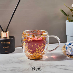 Perotti Double Stars Walled Mug 250 ml - EFENDINA PAZAR - PEROTTI - 8680530410948