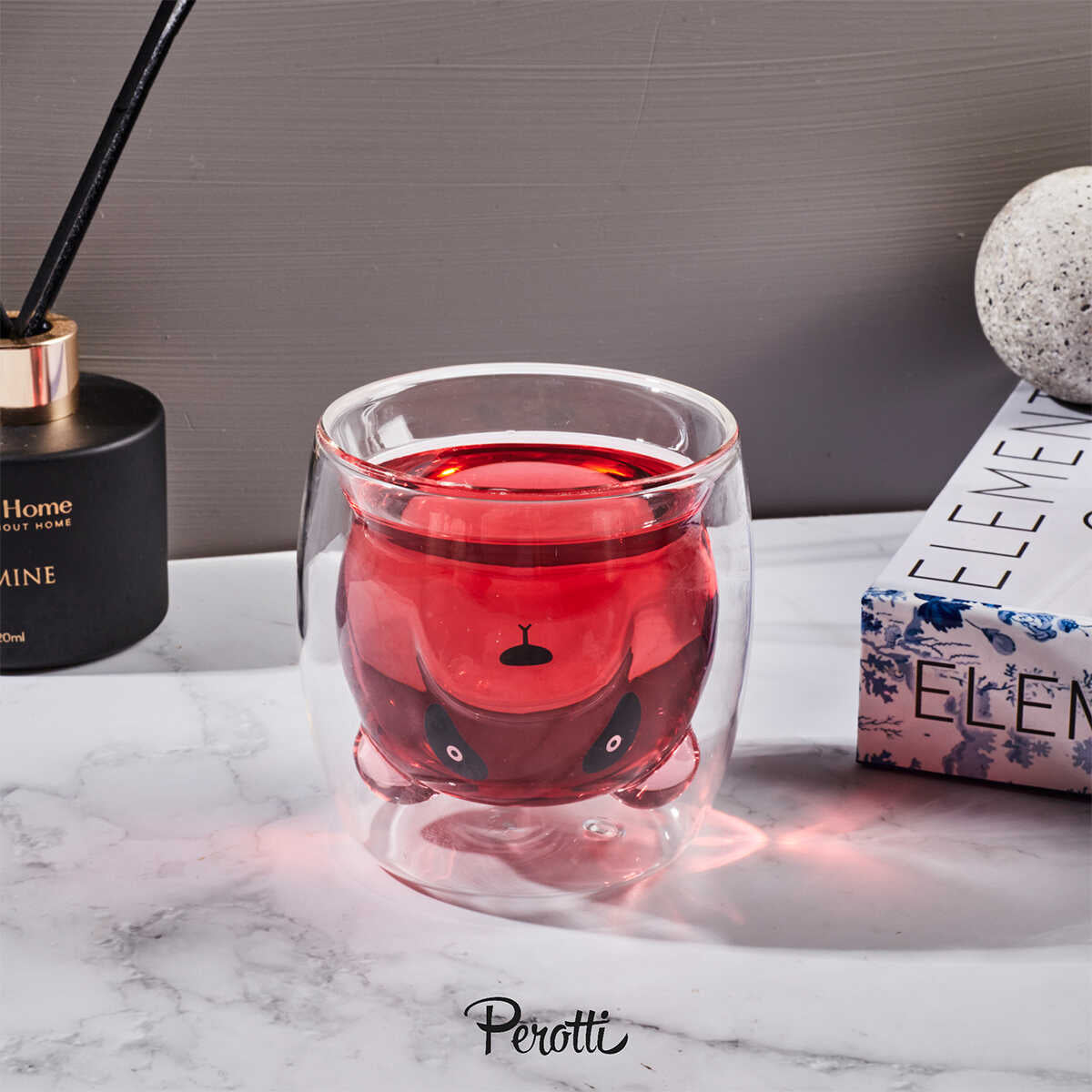 Perotti Double Wall Bear Glass 250 ml - EFENDINA PAZAR - PEROTTI - 8680530410894