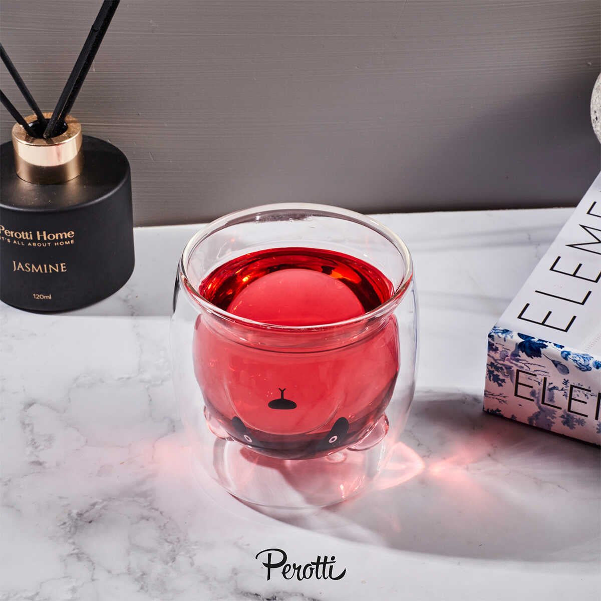 Perotti Double Wall Bear Glass 250 ml - EFENDINA PAZAR - PEROTTI - 8680530410894