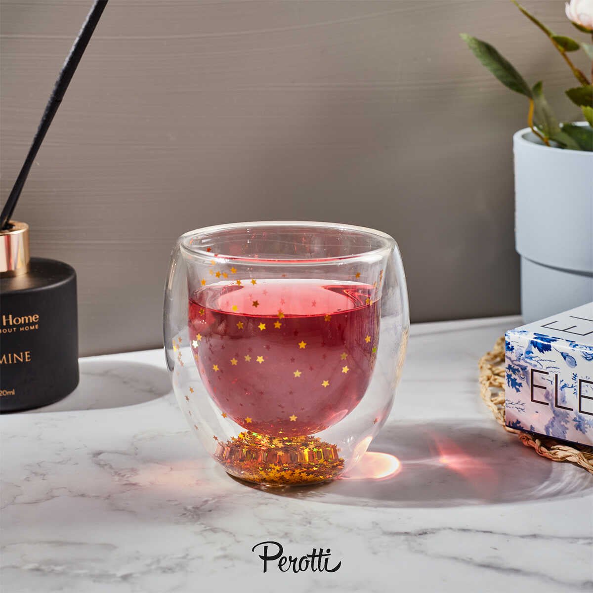Perotti Double Wall Stars Glass 250 ml - EFENDINA PAZAR - PEROTTI - 8680530410924