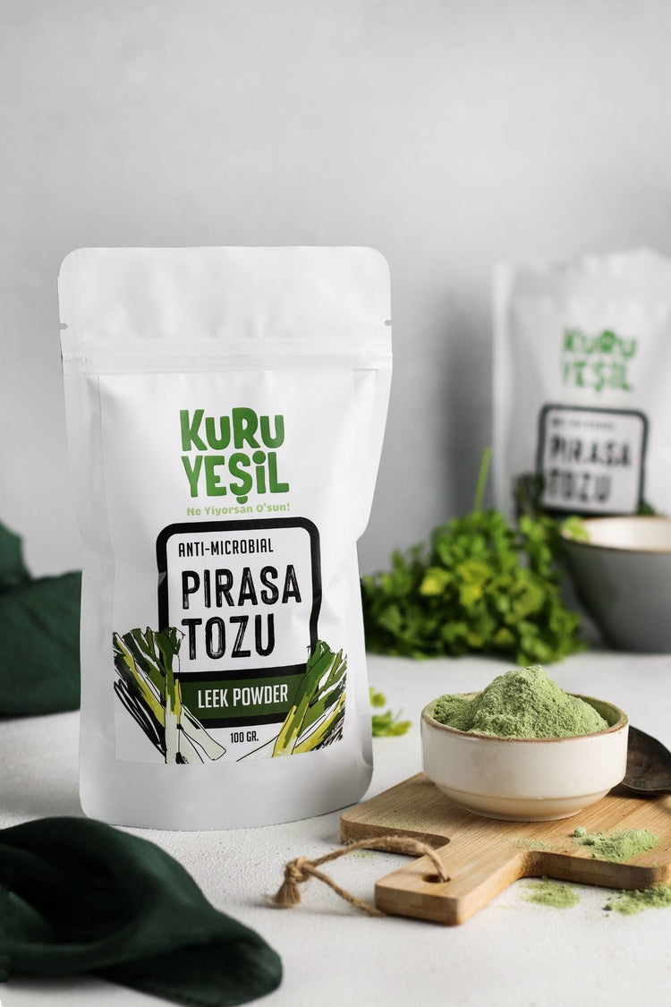 Kuru Yeşil Leek Powder 100 g Vegetable Powders Dried Vegetables