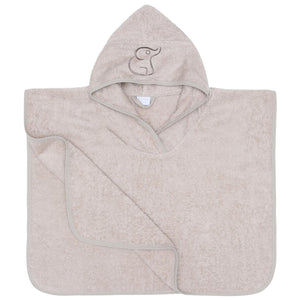 Poncho Organic Cotton Baby and Kids Towel Beige - EFENDINA PAZAR - BABOO - 8682291515726