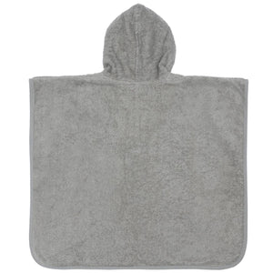 Poncho Organic Cotton Baby and Kids Towel Gray - EFENDINA PAZAR - BABOO - 8682291502658
