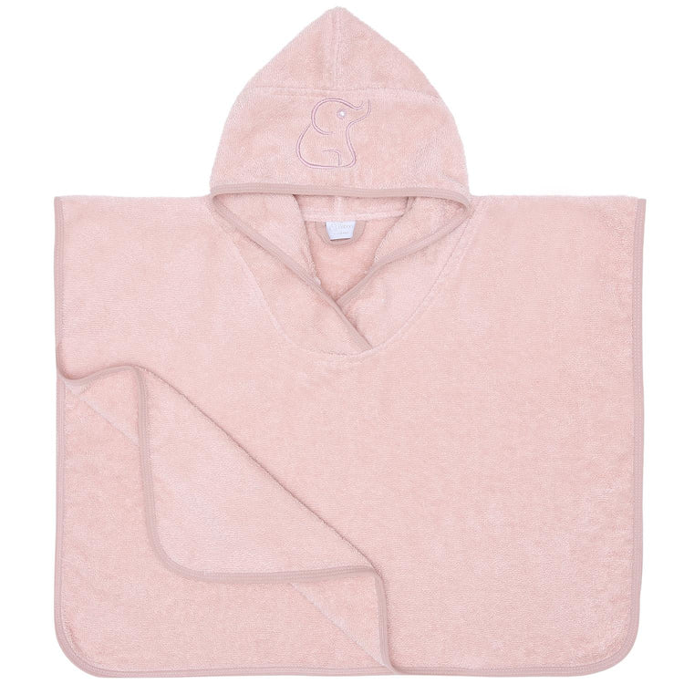 Poncho Organic Cotton Baby and Kids Towel Pink - EFENDINA PAZAR - BABOO - 8682291503143
