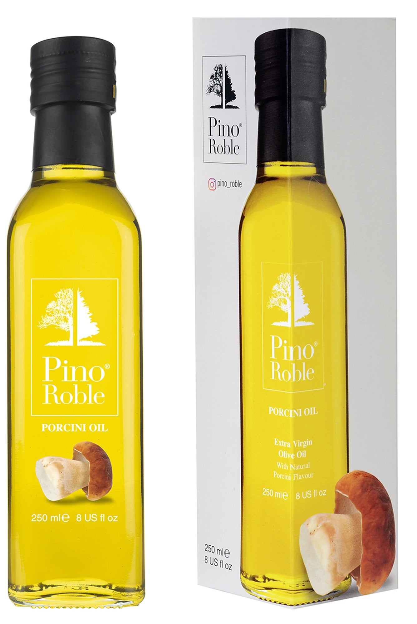 PinoRoble Extra Virgin Olive Oil with Natural Porcini Flavour 8 fl Oz