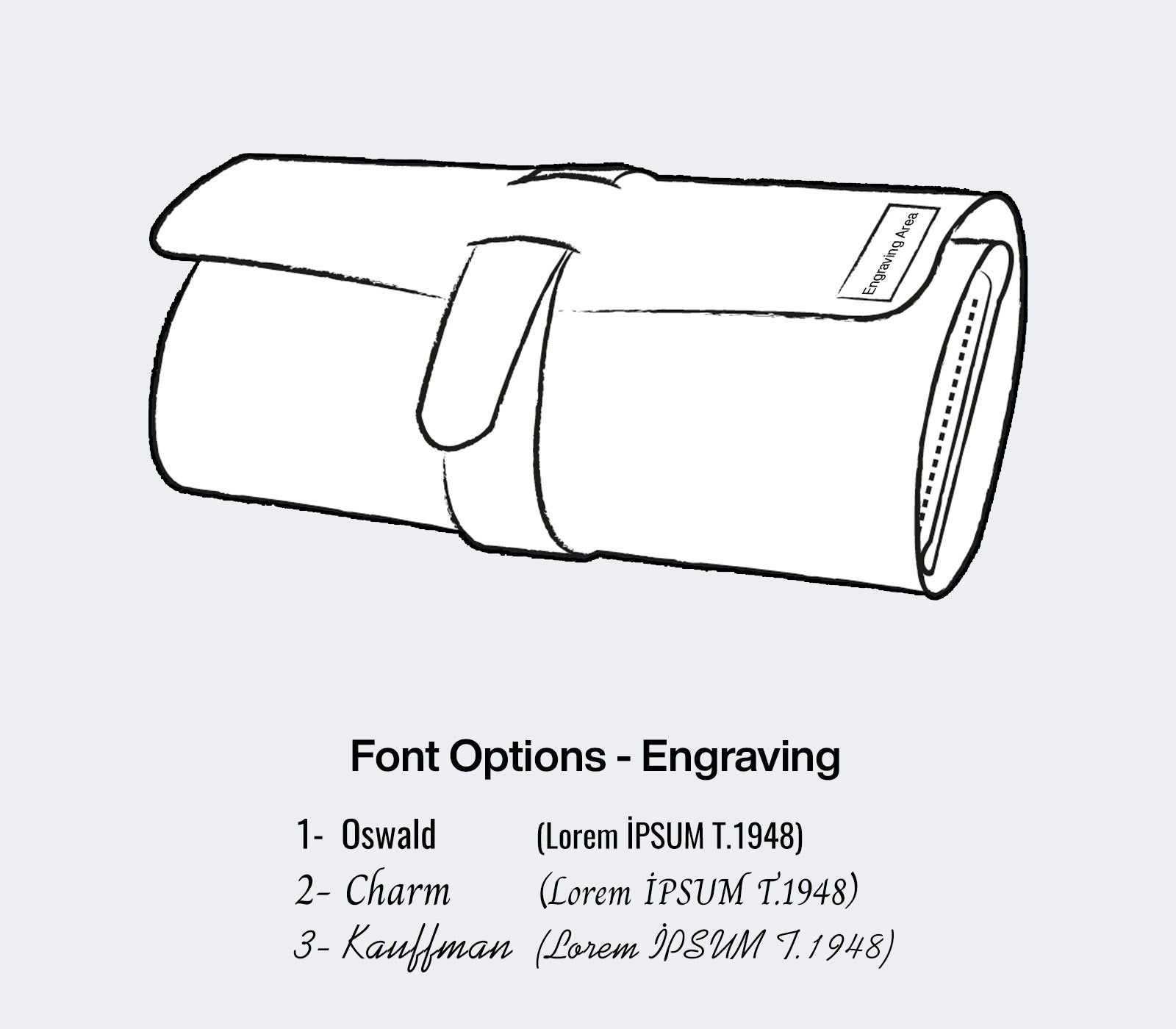 Roll Up Pen Case - Perge - EFENDINA PAZAR - Roarcraft - 5316507697305