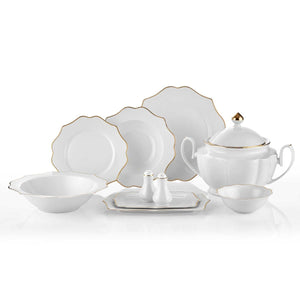 Royal London Diana Gold 60 Piece Dinner Set for 12 People - EFENDINA PAZAR - ROYAL LONDON - 869853229321