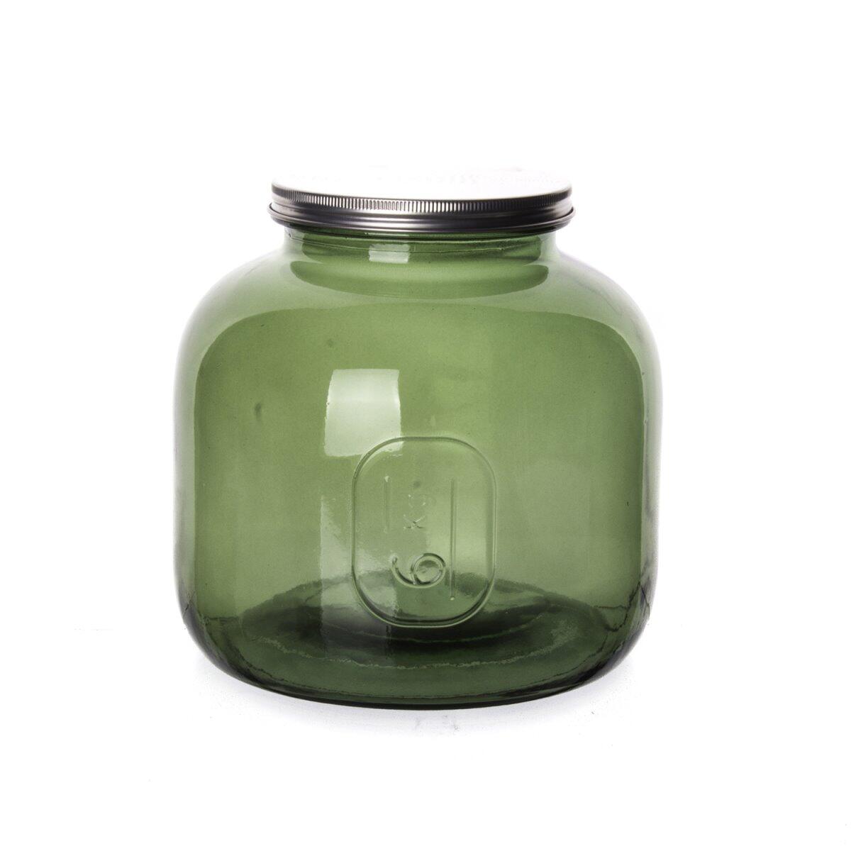 Sanmiguel Metal Jar with Lid 6 Liters