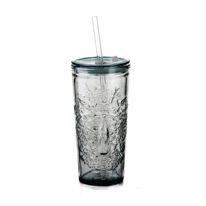 Sanmiguel Coca Cola Glass with Straw 500 CC - EFENDINA PAZAR - SANMIGUEL - 8435456407509