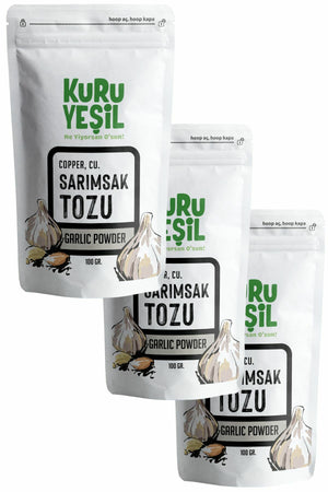 Kuru Yeşil Local Garlic Powder 100 gr 3 Pack 