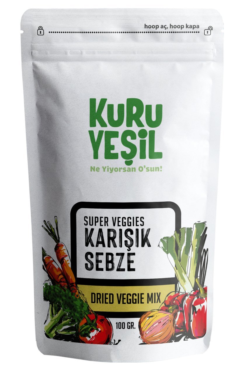 Kuru Yeşil Dried Vegetable Mix 100 g