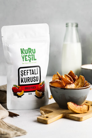 Kuru Yeşil Dried Peach 50 g Natural Dried Fruit