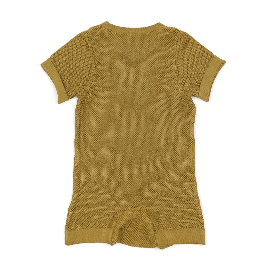 Short Sleeve Summer Spring Baby Jumpsuit Green - EFENDINA PAZAR - BABOO - 8682291516860