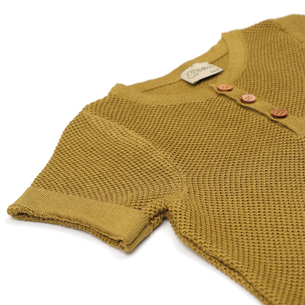 Short Sleeve Summer Spring Baby Jumpsuit Green - EFENDINA PAZAR - BABOO - 8682291516860