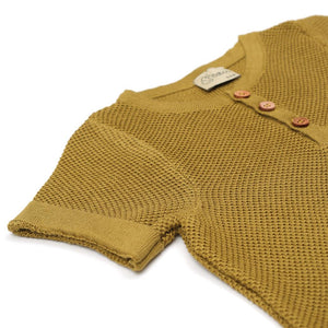 Short Sleeve Summer Spring Baby Jumpsuit Green - EFENDINA PAZAR - BABOO - 8682291516860