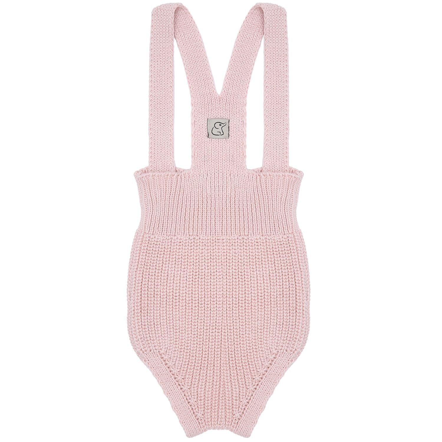 Short Thick Knitted Organic Cotton Baby Knitted Jumpsuit Pink - EFENDINA PAZAR - BABOO - 