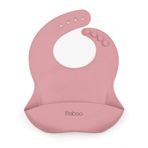 Silicone Baby Feeding Set Pink - EFENDINA PAZAR - BABOO - 8691810024984