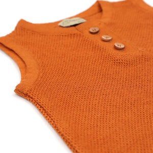 Sleeveless Summer Spring Baby Jumpsuit Cinnamon - EFENDINA PAZAR - BABOO - 8682291516648