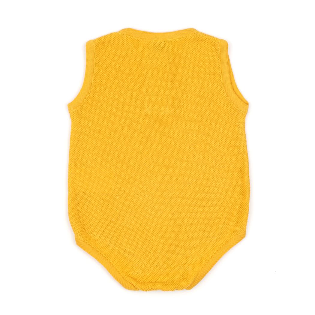 Sleeveless Summer Spring Baby Jumpsuit Yellow - EFENDINA PAZAR - BABOO - 8682291516679