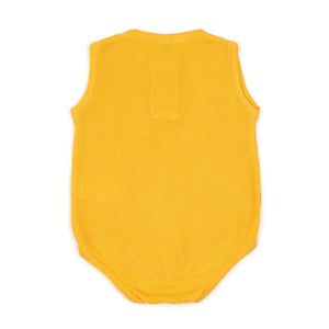 Sleeveless Summer Spring Baby Jumpsuit Yellow - EFENDINA PAZAR - BABOO - 8682291516679