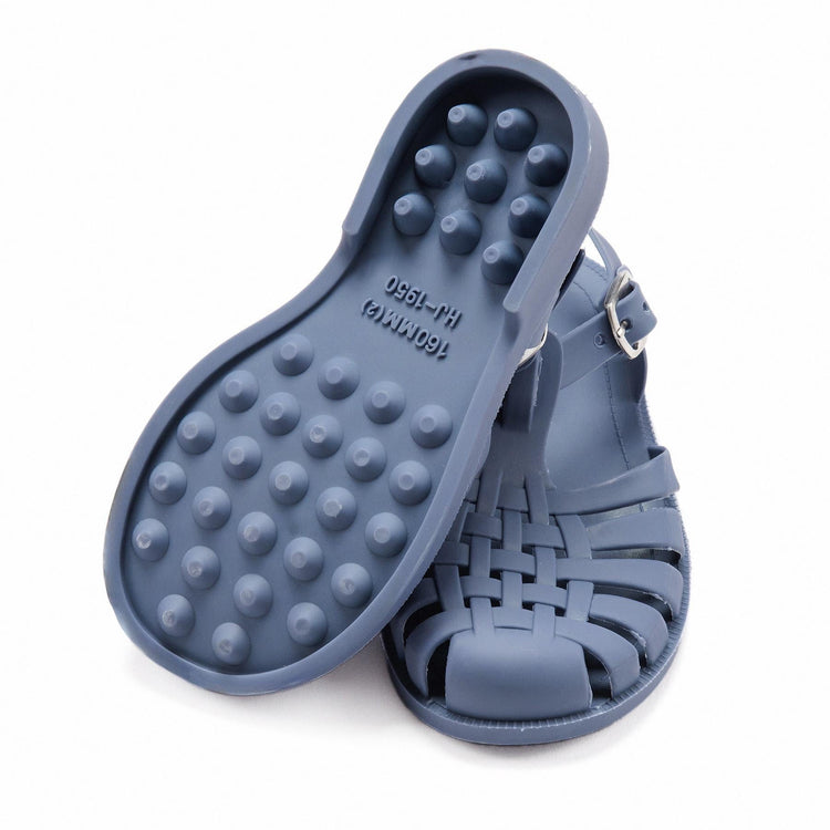 Soft Jelly Baby and Kids Sandals Blue - EFENDINA PAZAR - BABOO - 8682291513050