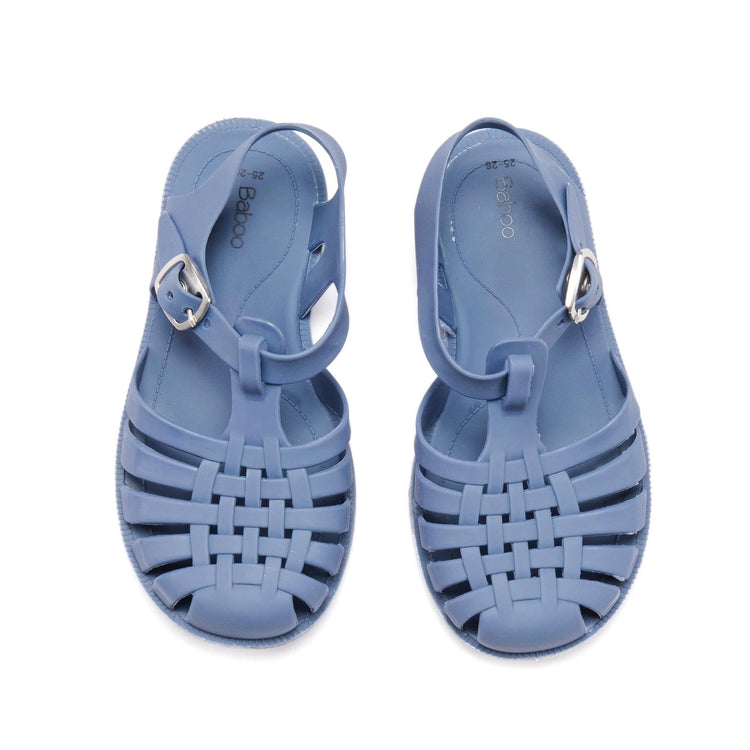 Soft Jelly Baby and Kids Sandals Blue - EFENDINA PAZAR - BABOO - 8682291513050
