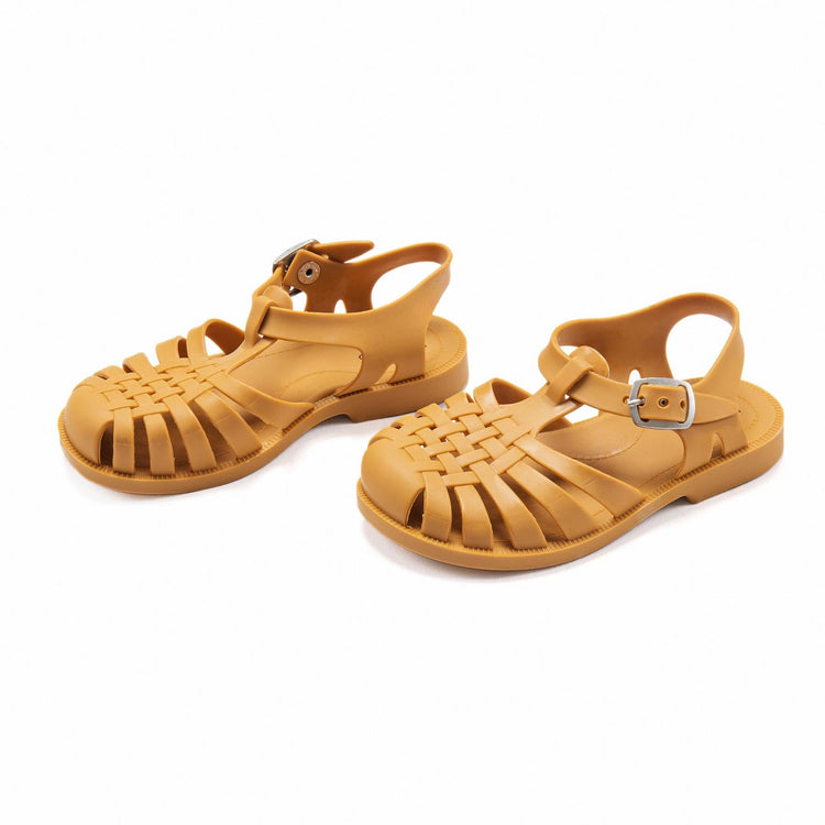 Soft Jelly Baby and Kids Sandals Cinnamon - EFENDINA PAZAR - BABOO - 8682291513142