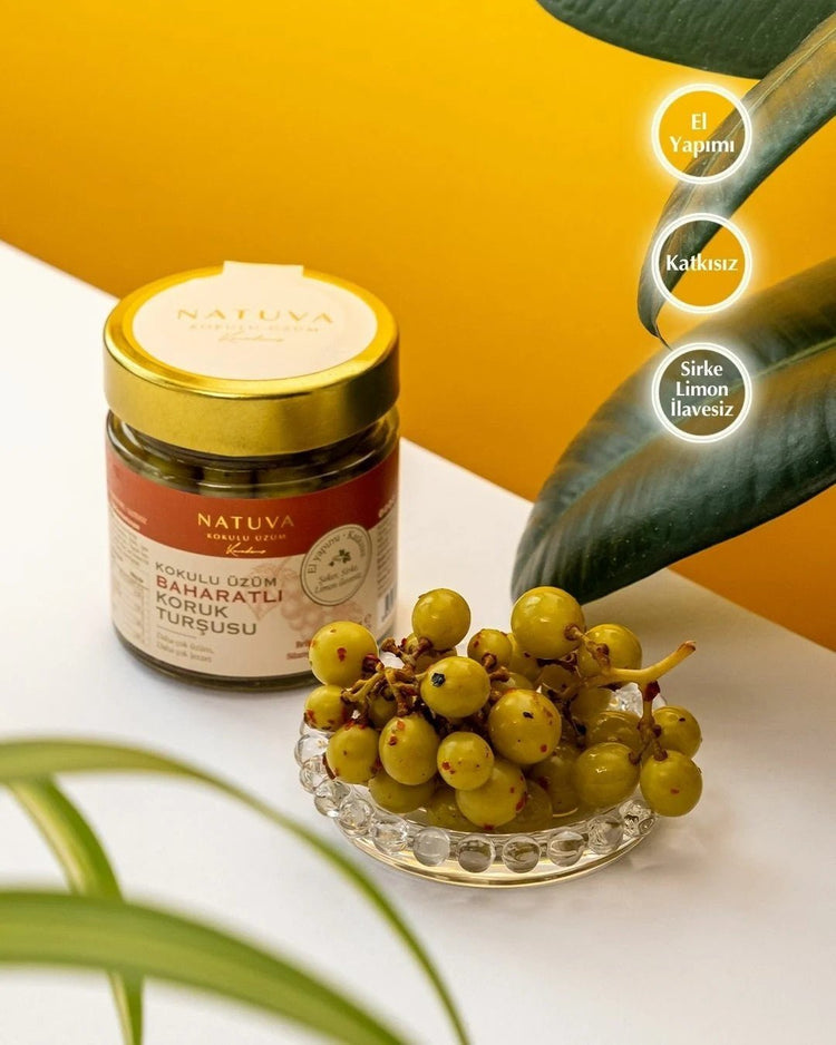 Spicy Fragrant Grape Pickle - EFENDINA PAZAR - NATUVA - 