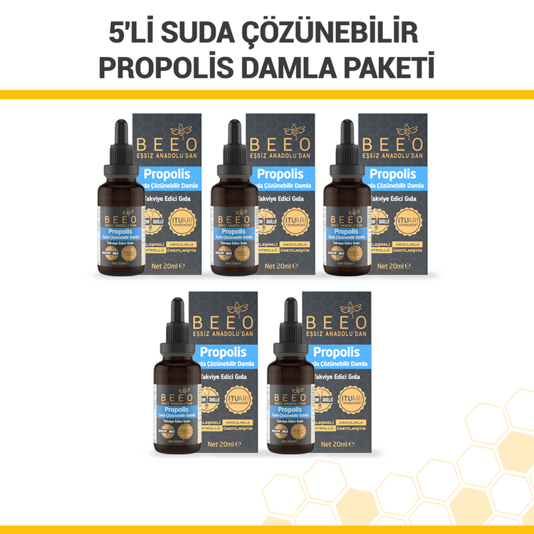 Beeo 5 Pack Water Soluble Drops