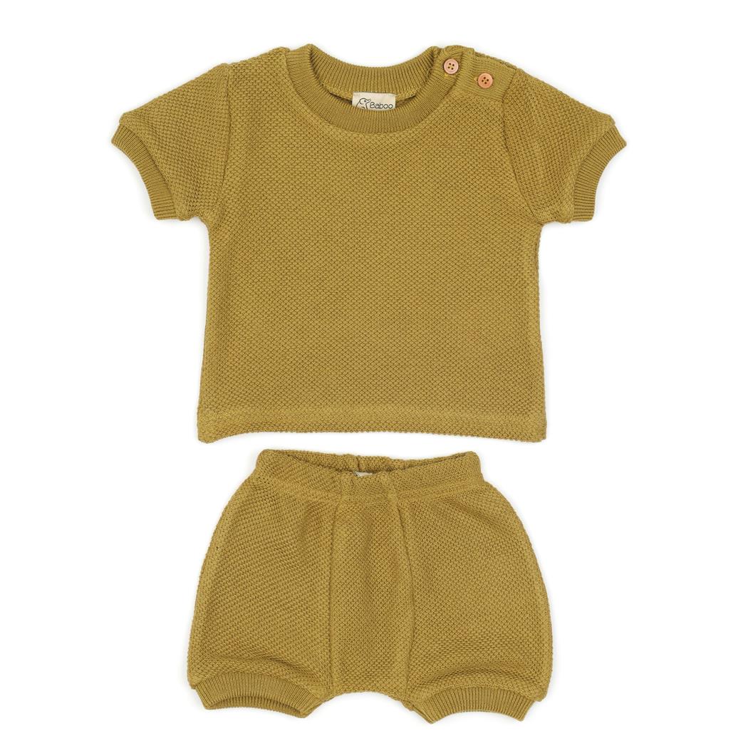 Summer ,Spring T-Shirt Shorts Baby Suit Green - EFENDINA PAZAR - BABOO - 